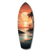 Sunset Dreams in the Ocean Glass Wall Art.